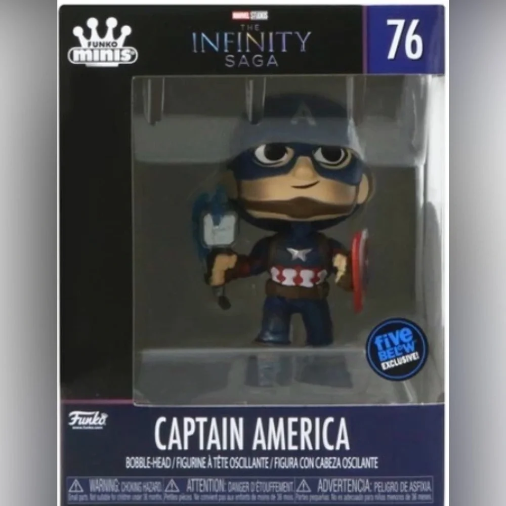 Captain America Funko Mystery Minis Marvel Studios Infinity Saga #76 Thor Hammer